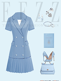 夏季連衣裙款女職業裝平面展示圖
