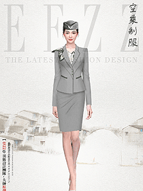 非『AI繪畫』空姐制服設計圖