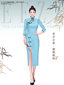 春夏新款時尚改良修身日常旗袍清純女孩款