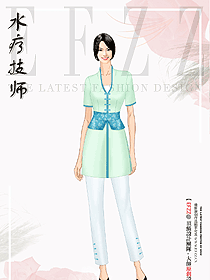 美容院美容師女足浴足療sap技師工作服設計