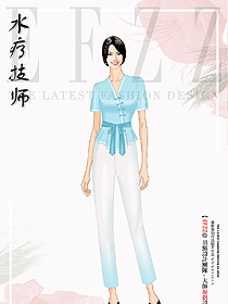 按摩美容院工作服女夏SPA養生館美容技師工裝設計
