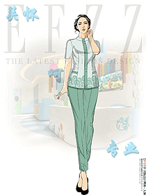 中醫(yī)院護(hù)士服短袖工作服設(shè)計效果圖