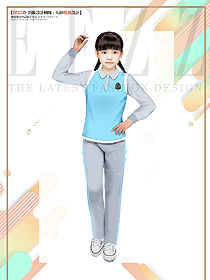 英倫學(xué)院校服加絨春秋天藍(lán)青學(xué)生運(yùn)動服定制設(shè)計(jì)