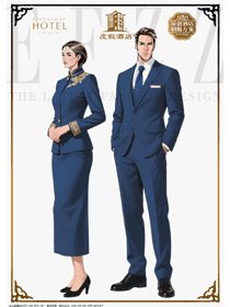 藏藍(lán)金紋：度假酒店VIP賓客經(jīng)理專屬工裝定制設(shè)計(jì)圖