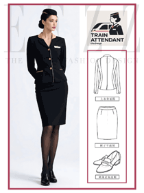 黑金撞色+精致鑲邊：高端接待服務工作服方案