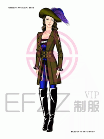 夜總會(huì)迎賓咨客制服設(shè)計(jì)圖234