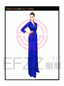 夜總會迎賓咨客制服設(shè)計圖266