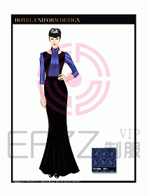 桑拿水療咨客迎賓制服設(shè)計(jì)301