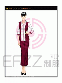 桑拿spa按摩技師制服設(shè)計(jì)812