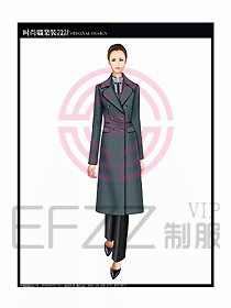 女職業裝OL大衣設計圖152