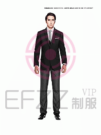 男職業(yè)裝西服設計圖278