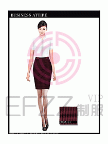 空姐職業(yè)服裝設計效果圖469