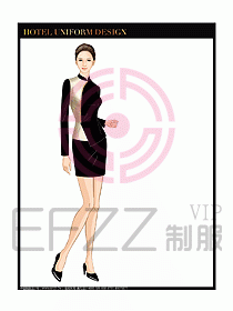 酒店中餐服務(wù)員制服設(shè)計(jì)圖1319