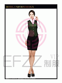 餐飲西餐廳服務(wù)員制服設(shè)計圖862