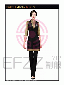 餐飲西餐廳服務(wù)員制服設(shè)計(jì)圖916