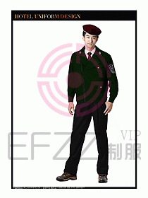 酒店門童行李生制服設計圖859