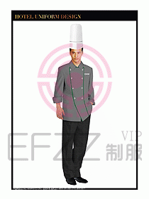 酒店廚師服裝設計圖246