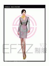 專(zhuān)賣(mài)店?duì)I業(yè)員服裝設(shè)計(jì)圖1009