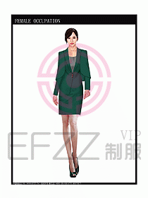 專賣店營業(yè)員服裝設計圖1008