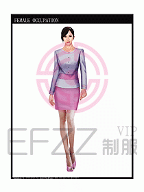 專賣店營業(yè)員服裝設(shè)計圖1013