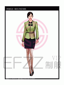 專賣店營業員服裝設計圖1015