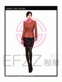 專賣店營業員服裝設計圖1042