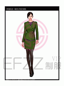 專賣店營業(yè)員服裝設(shè)計圖1043