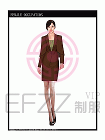 專賣(mài)店?duì)I業(yè)員服裝設(shè)計(jì)圖1049