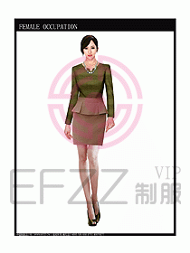 專賣店營業(yè)員服裝設(shè)計圖1073
