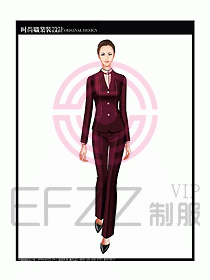 專賣店營業(yè)員服裝設(shè)計圖1128