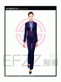 專賣店營業員服裝設計圖1127