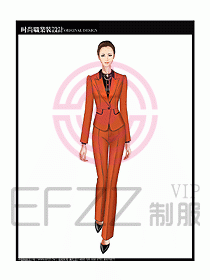 專賣店營業(yè)員服裝設計圖1136