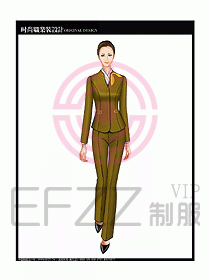專賣店營業(yè)員服裝設(shè)計圖1145