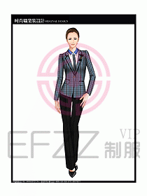 專賣店營業員服裝設計圖1180