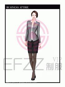 專賣店營業員服裝設計圖1230