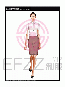 女職業(yè)裝短袖襯衫設(shè)計(jì)圖185