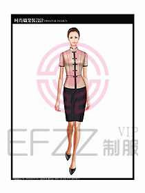 女職業(yè)裝短袖襯衫設計圖206