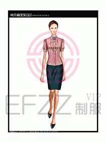 女職業(yè)裝短袖襯衫設計圖213