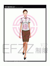 女職業(yè)裝短袖襯衫設(shè)計(jì)圖223