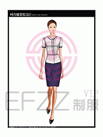 女職業(yè)裝短袖襯衫設(shè)計(jì)圖230