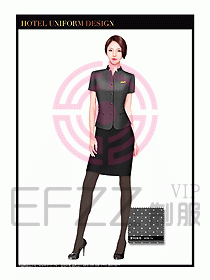 酒店大堂服務(wù)員制服設(shè)計(jì)圖692