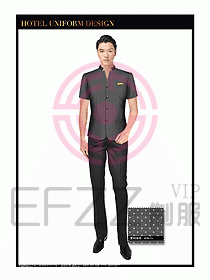 酒店大堂服務(wù)員制服設(shè)計(jì)圖690