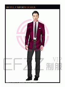 酒店大堂服務員制服設計圖710