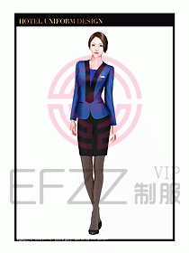 酒店大堂服務(wù)員制服設(shè)計圖722