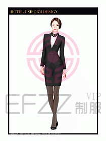 酒店大堂服務員制服設計圖732