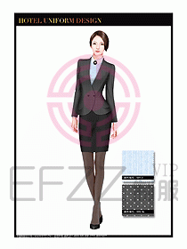酒店大堂服務(wù)員制服設(shè)計圖734