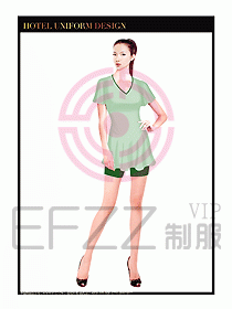 SPA按摩技師制服設(shè)計(jì)圖895