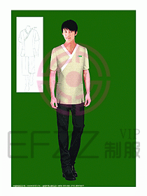 SPA按摩技師制服設計圖925