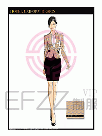 桑拿水療會所前臺服務員制服226