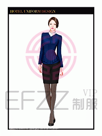 酒店西餐服務員制服設(shè)計986